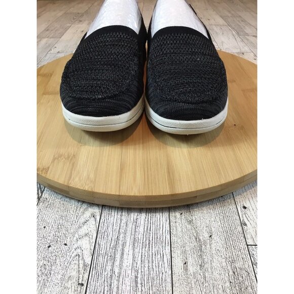 Bobs Skechers Shoes Womens 7.5 Slip On Black Gray Memory foam Arch Pillow - Picture 2 of 7
